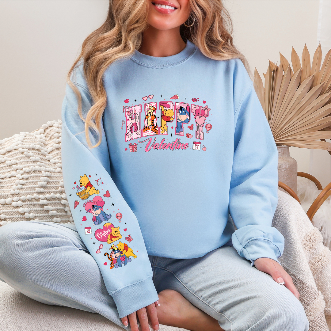 Pooh Valentine and sleeve