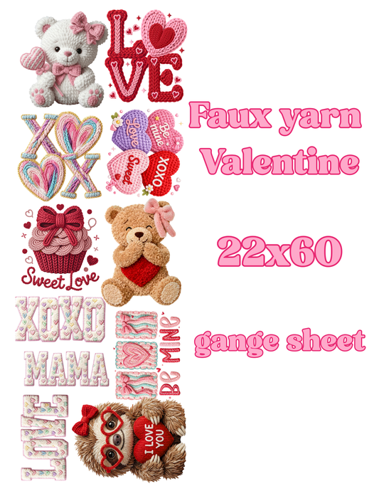 Faux Valentine Gang sheet