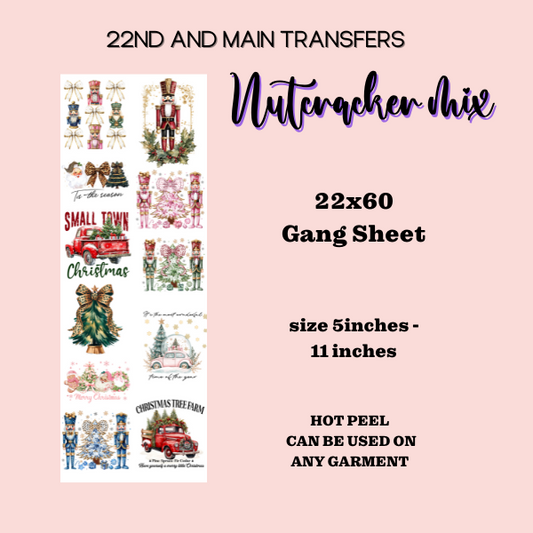 Nutcracker and Christmas gang sheet