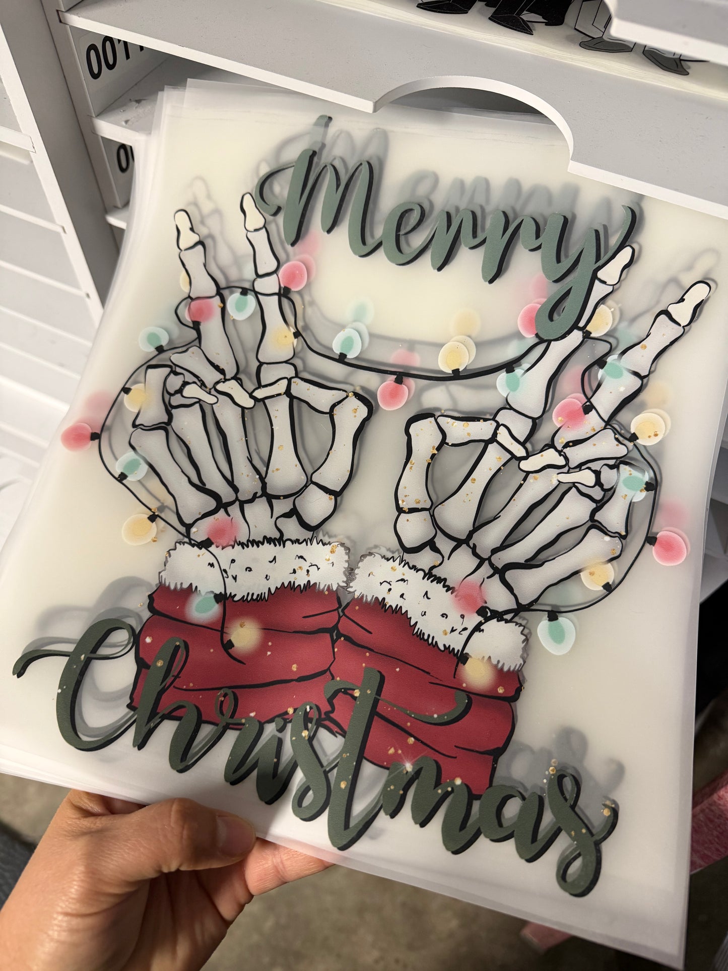 Merry Christmas skeleton