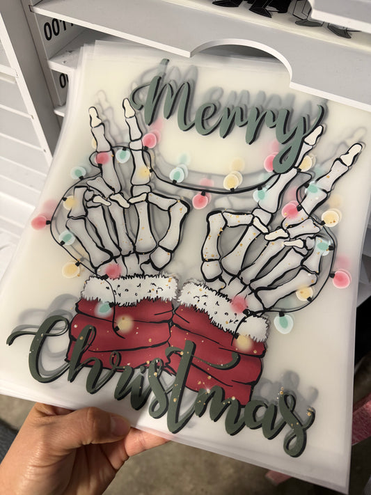 Merry Christmas skeleton